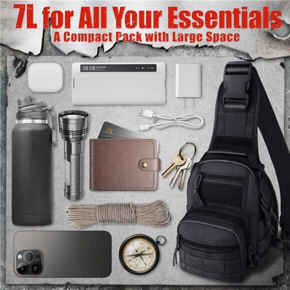 Quick-Response Military/Hunting Tactical Sling Backpack for Men - Picture 2 of 7